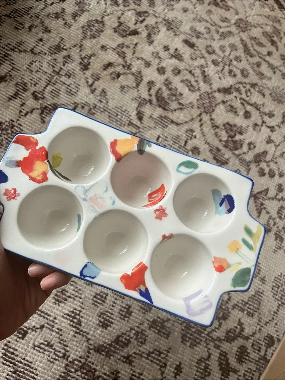 Anthropologie floral egg crate